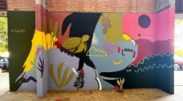 mural art in mexico, puerto escondido 